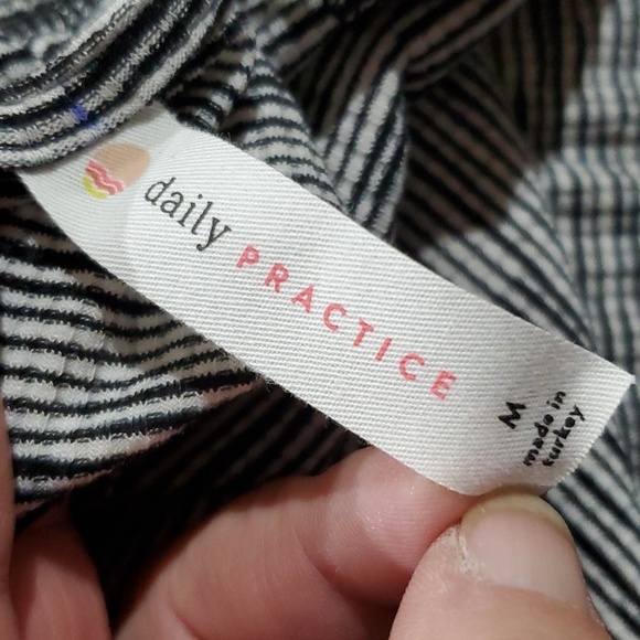 Anthropologie Daily practice cross back stretch midi dress NWT grey space dye - Picture 9 of 11